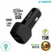 Carregador Veicular 15W Tipo C + USB CV207 Kimaster - Preto